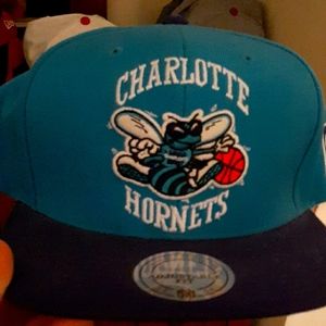 Mens Charlotte Hornets mitchell and mess snapback